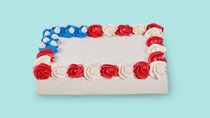 Red White and Blue Cake
