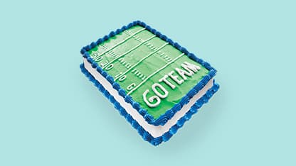 Football Field Sheet Cake